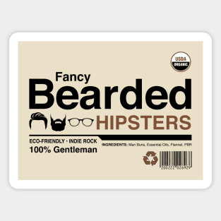 Fancy Bearded Hipsters Magnet